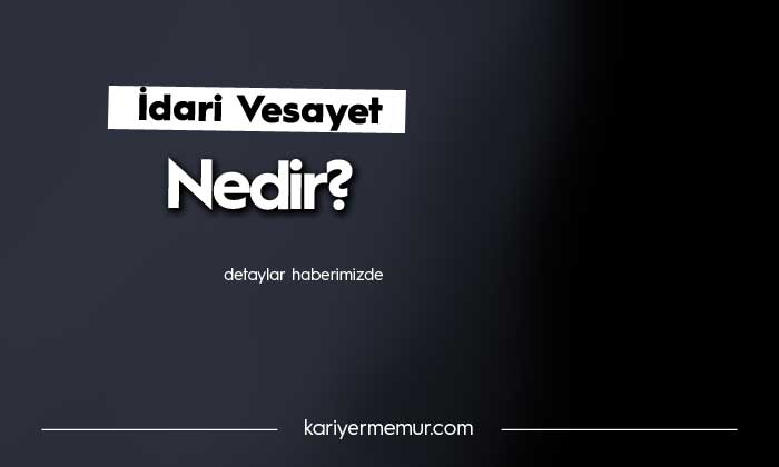İdari Vesayet Nedir? İdari Vesayet Türleri ?