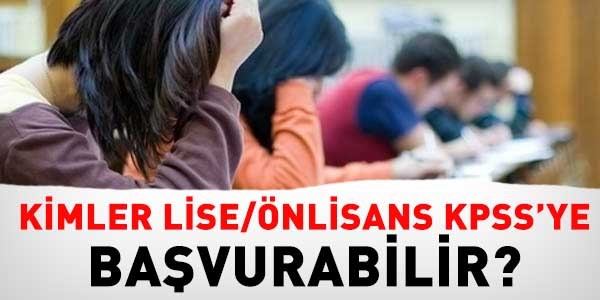 Kimler 2022 Lise ve Önlisans KPSS’ye Girebilir?