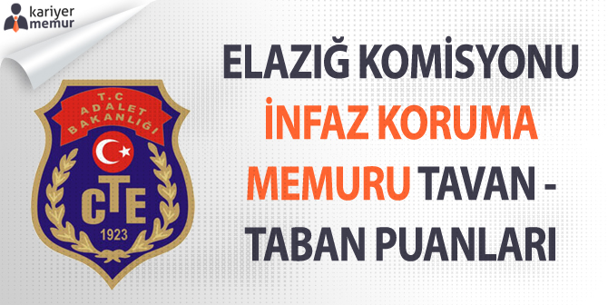 Elazığ Komisyonu KPSS Taban – Tavan Puanları Açıklandı (İKM, Katip, Şoför)