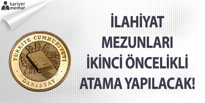 İlahiyat Mezunları İkinci Öncelikli Atama Yapılacak!