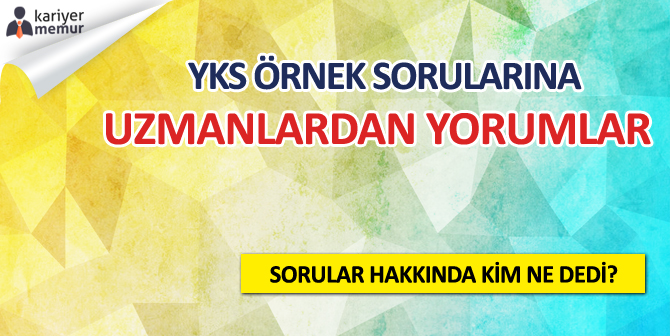 ÖSYM, 2018 YKS Örnek Soru Kitapçığını Yayınladı Uzmanlardan Soru Yorumu