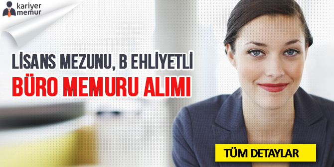 Yozgat Çekerek SYDV Büro Memuru Alım İlanı
