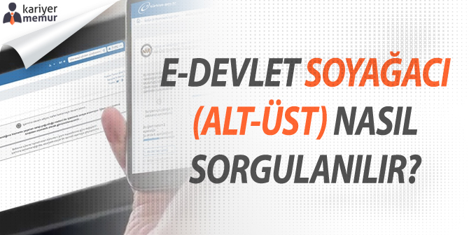 E-Devlet Soyağacı (Alt-Üst Soy) Nasıl Sorgulanır? Nasıl Öğrenilir?