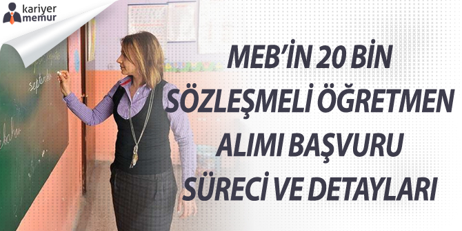 MEB’in 20 Bin Sözleşmeli Öğretmen Alımı Başvuru Süreci ve Detayları