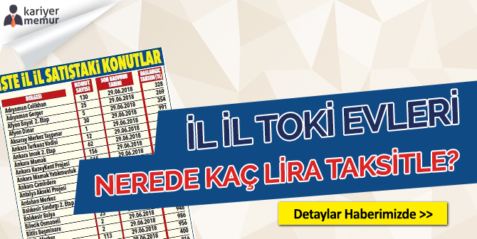 TOKİ Tarafından Yapılan Ucuz Evlerin İl İl Listesi