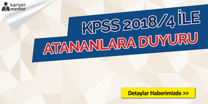 Sağlık Bakanlığı’ndan KPSS 2018/4 ile Atananlara Duyuru