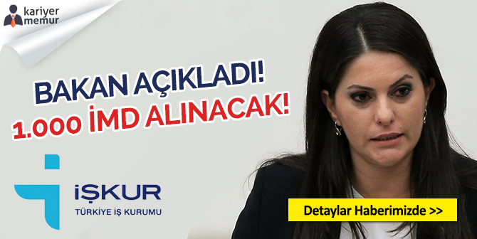Bakan Açıkladı İŞKUR 1000 İş ve Meslek Danışmanı Alacak