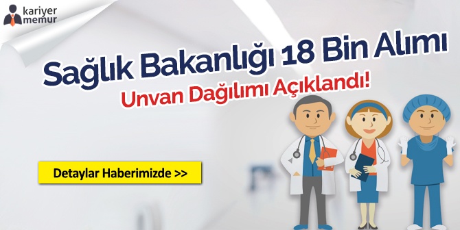 Sağlık Bakanlığı 18 Bin Personel Alımında Unvan Dağılımları Açıklandı