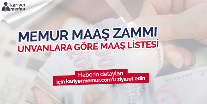 Maliye Bakanlığı 2018 Temmuz Memur ve Emekli Maaş Zammını Açıkladı