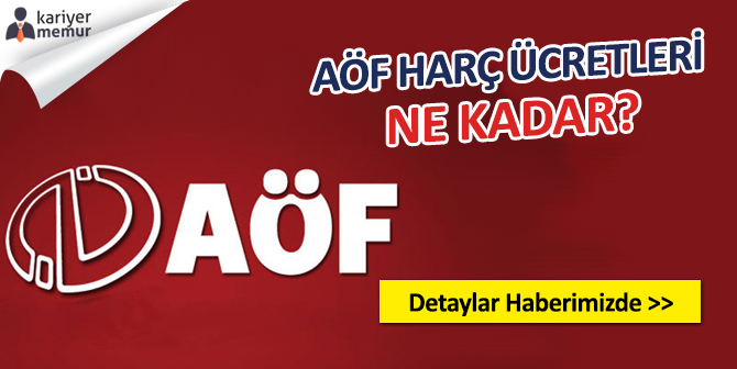 Anadolu Üniversitesi AÖF Harç Ücretleri Ne Kadar 2018