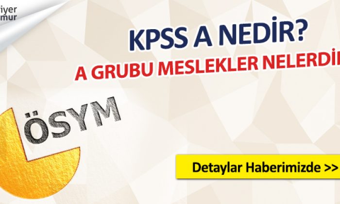 KPSS A Nedir? A Grubu Meslekler Nelerdir?