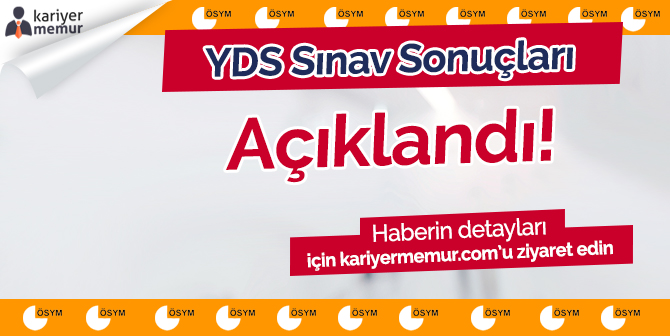 2018 YDS Sonbahar Sonuçları Açıklandı
