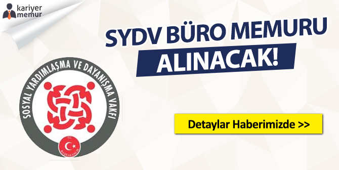 Korgan SYDV Büro Memuru ve İnceleme Görevlisi Alacak