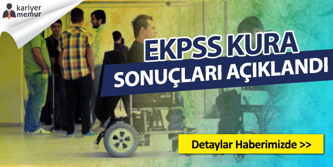 2018/2 EKPSS Kura Sonuçları Açıklandı