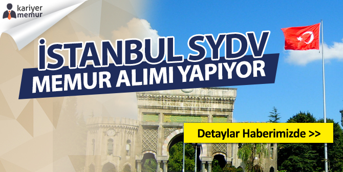 İstanbul SYDV Büro Memuru ve Muhasebeci Alacak