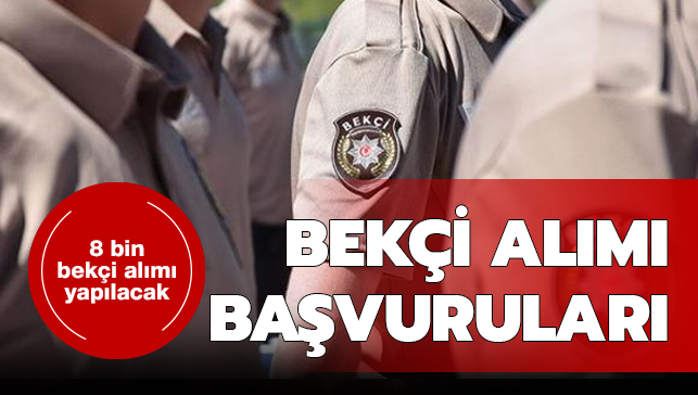 2019 Yılı 8 Bin Bekçi Alımı Daha Yapılacak!