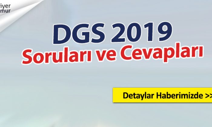 DGS 2019 Soruları ve Cevapları