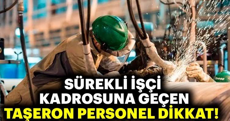 Kadro Alan Taşerona Kanuni Düzenleme’ Şartı!
