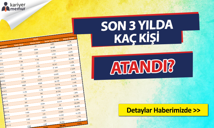 Son 3 Yılda Yapılan Lisans Atamaları ve Atanan Kişi Sayısı