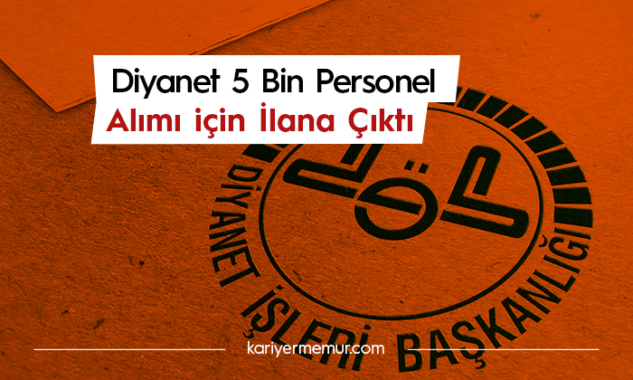 Ali Erbaş Açıkladı! Diyanet 5 Bin Personel Alacak