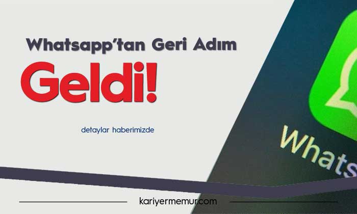 Whatsapp’tan Gizlilik Politikasında Geri Adım