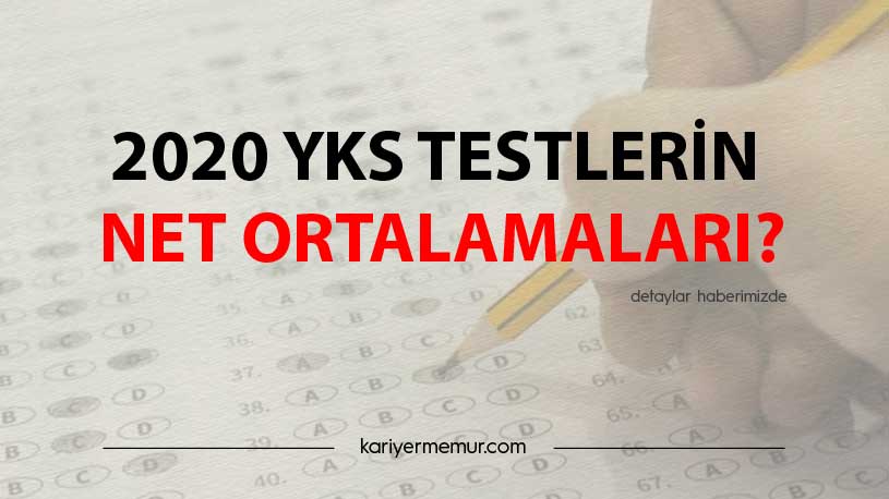 2020 YKS Testlerin Net Ortalamaları?