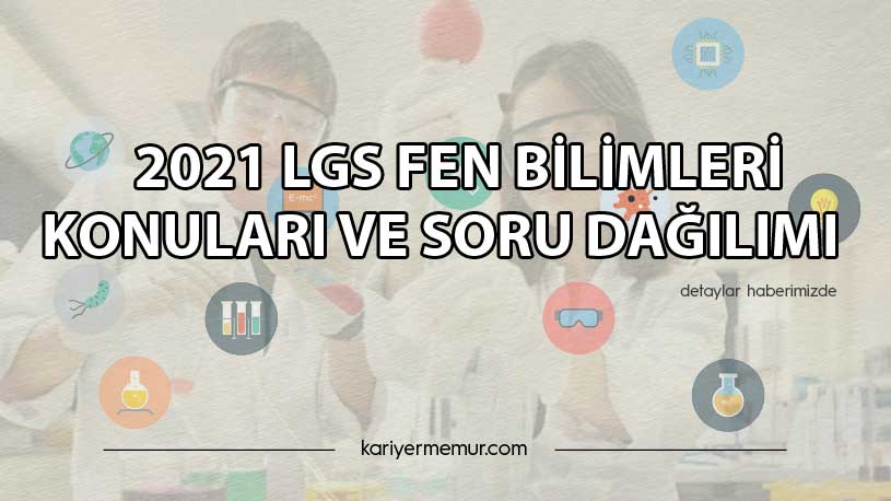 2021 LGS Fen Bilimleri Konuları ve Soru Dağılımı