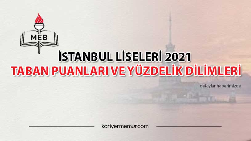 İstanbul Liseleri 2021 LGS Taban Puanları ve Yüzdelik Dilimleri