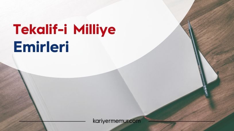 Tekalifi Milliye Emirleri