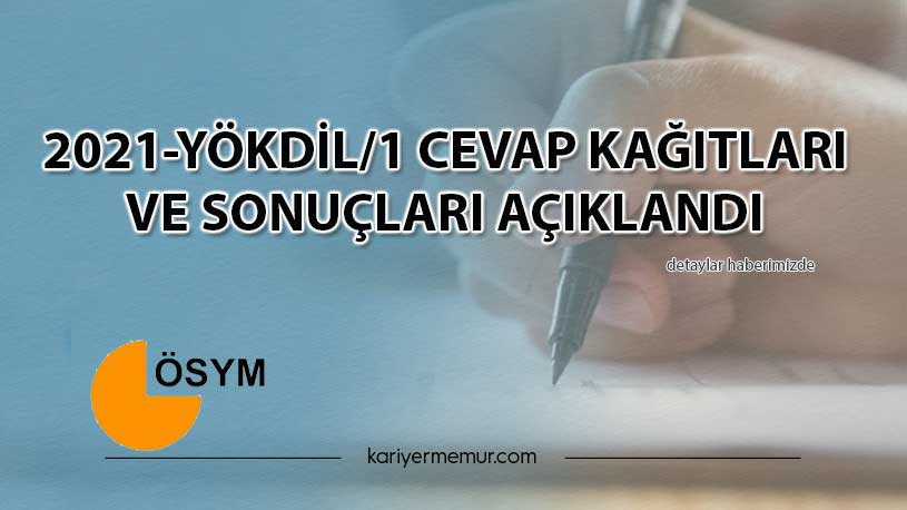 2021-YÖKDİL/1 Cevap Kağıtları ve Sonuçları Açıklandı