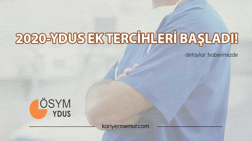 2020-YDUS Ek Tercihleri Başladı!