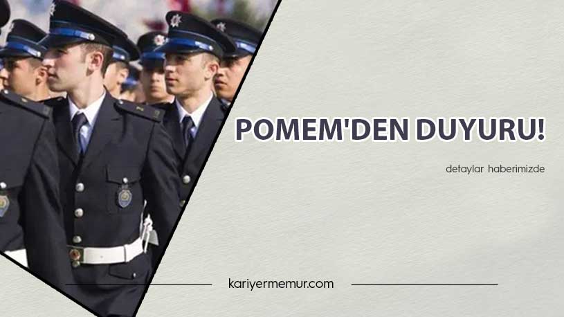 POMEM’den Duyuru!
