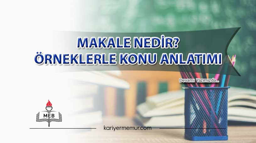 Makale Nedir? Örneklerle Konu Anlatımı